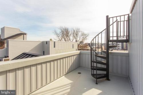 Stairwell to roof-top patio